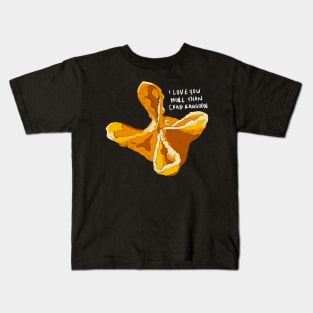 I love you more than crab rangoon Kids T-Shirt